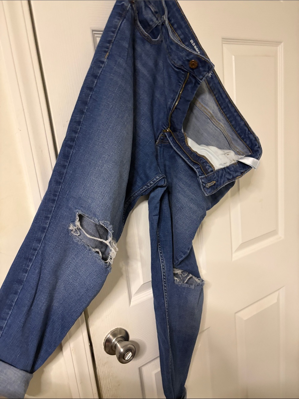 Old Navy Ripped Blue Skinny Jeans
